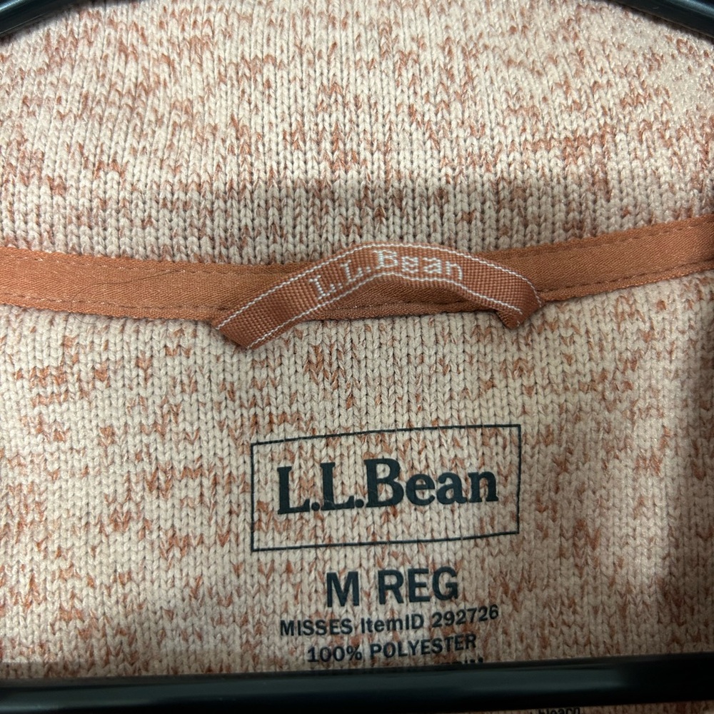 L.L. Bean Pink Marled Sweater with Button Detail - Picture 4 of 4